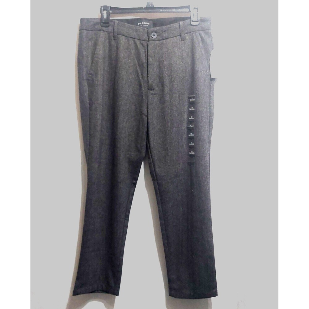 PACSUN Womens Size 30 Slim Tapered Trousers Pants Wool Blend Gray Pockets‎ NWOT